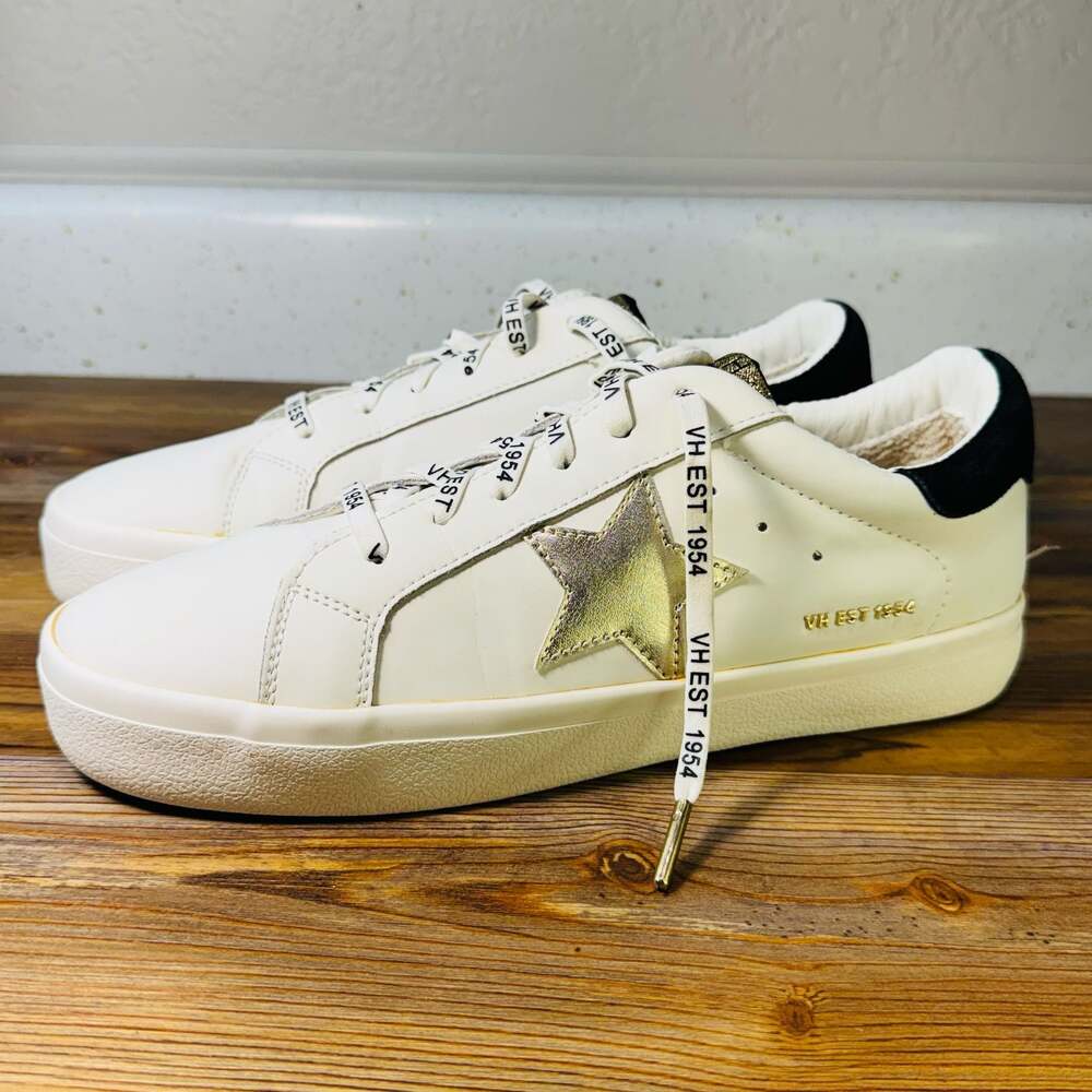Vintage Havana Epic 10 White Gold Star Sneakers Size 10